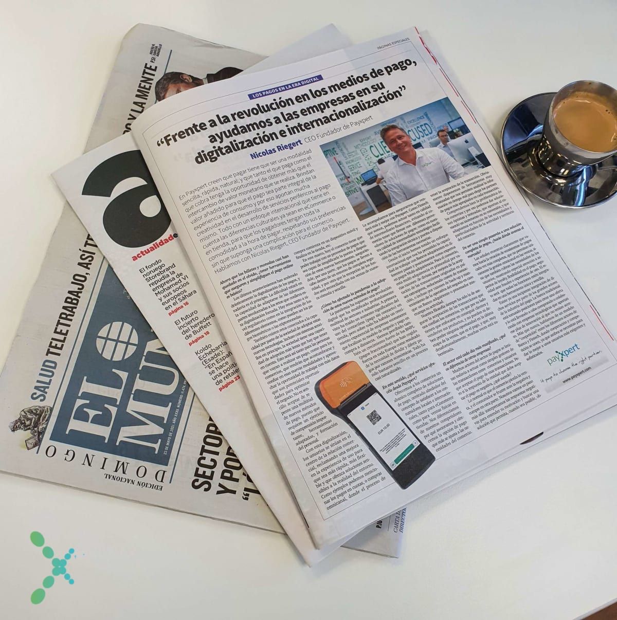 El Mundo, interview de Nicolas Riegert sur la digitalisation des paiements, 2021