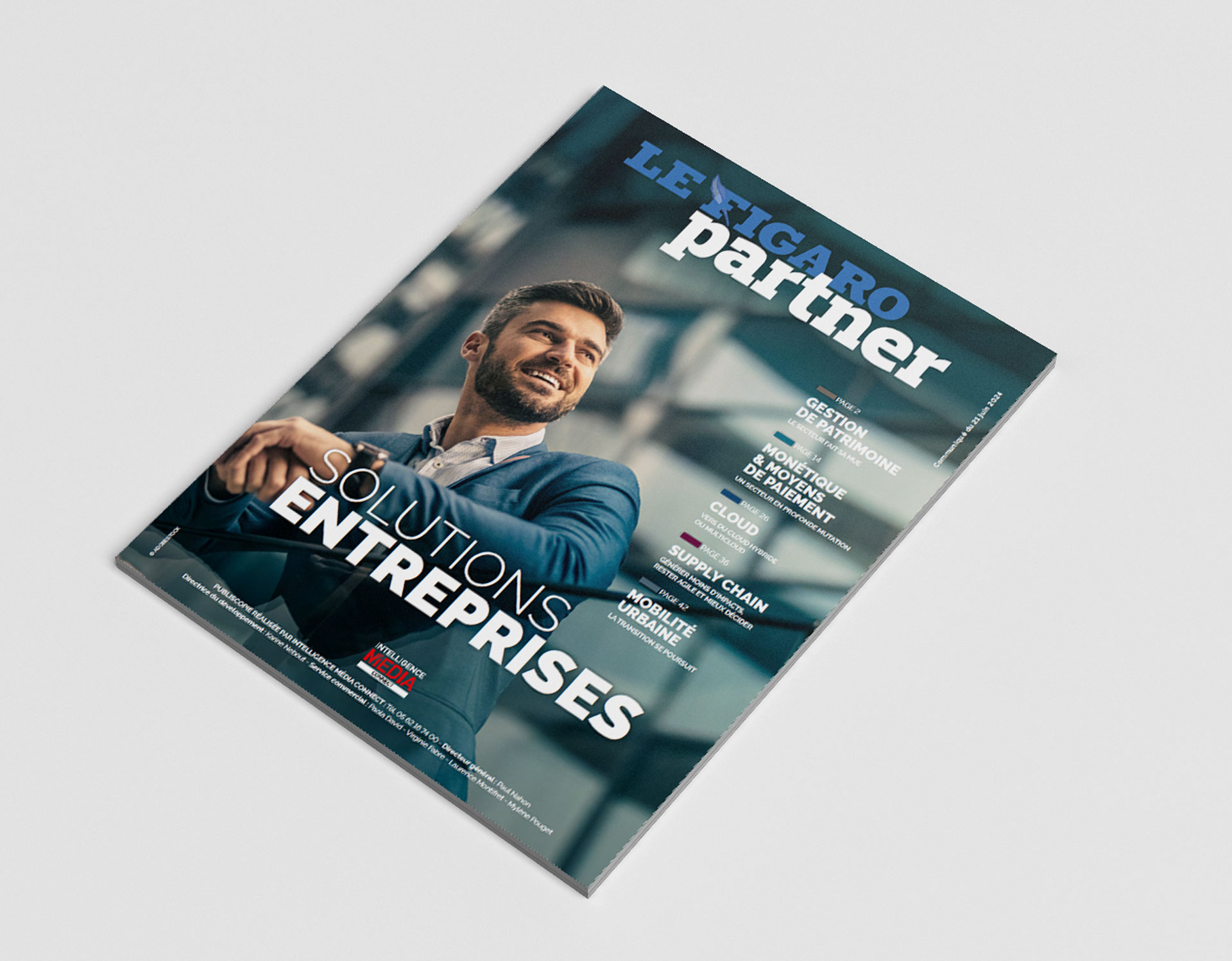 Couverture Le Figaro Partner, Solutions Entreprises, septembre 2024